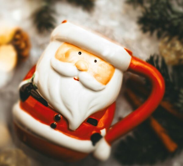 Taza decorada  Santa Claus Completo