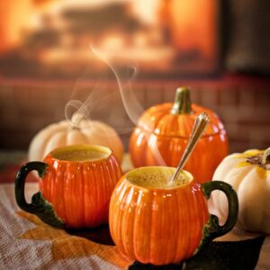 Taza Decorada de Calabazas